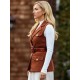The Beast In Me Season 1 Brittany Snow Brown Suede Vest The Beast In Me Season 1 Brittany Snow Brown Suede Vest