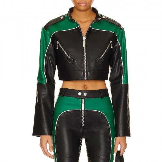 The Bold and the Beautiful Lisa Yamada Cropped Leather Jacket The Bold and the Beautiful Lisa Yamada Cropped Leather Jacket
