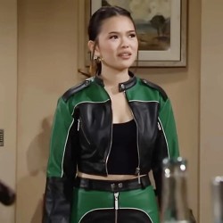 The Bold and the Beautiful Lisa Yamada Cropped Leather Jacket