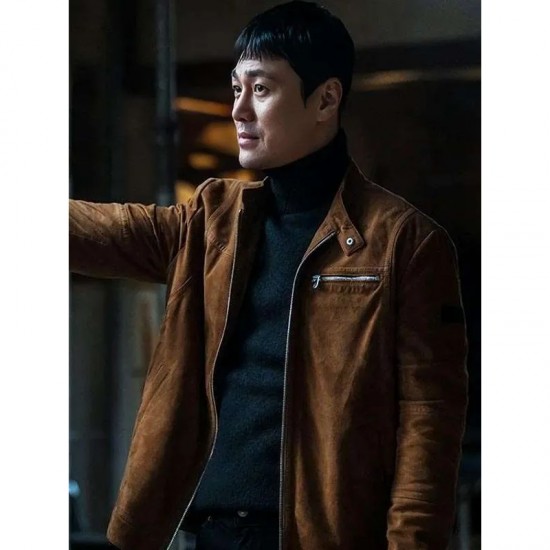 The Defects Woo Tae-Sik Brown Suede Leather Jacket The Defects Woo Tae-Sik Brown Suede Leather Jacket