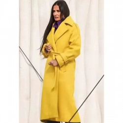 The Substance Demi Moore Yellow Coat