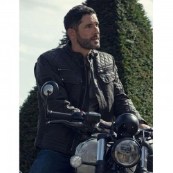 The Thursday Murder Club Tom Ellis Leather Jacket The Thursday Murder Club Tom Ellis Leather Jacket
