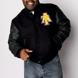 The Union NC A&T Black Varsity Jacket
