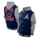 Throwback Prep Atlanta Braves Navy Hoodie Jacket Throwback Prep Atlanta Braves Navy Hoodie Jacket