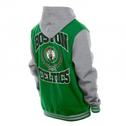 Throwback Prep Boston Celtics Kelly Green Hoodie Jacket Throwback Prep Boston Celtics Kelly Green Hoodie Jacket