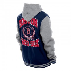 Throwback Prep Boston Red Sox Navy Hoodie Jacket