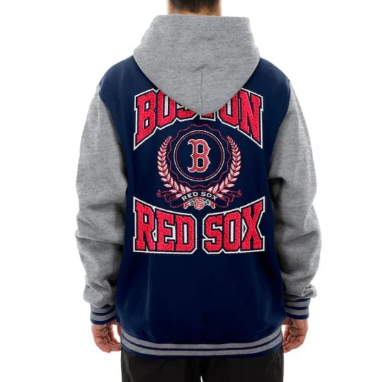 Throwback Prep Boston Red Sox Navy Hoodie Jacket Throwback Prep Boston Red Sox Navy Hoodie Jacket