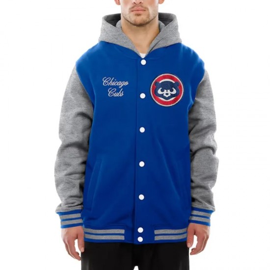 Throwback Prep Chicago Cubs Royal Hoodie Jacket