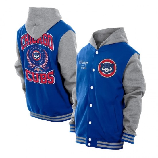 Throwback Prep Chicago Cubs Royal Hoodie Jacket