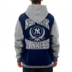 Throwback Prep NY Yankees Navy Hoodie Jacket Throwback Prep NY Yankees Navy Hoodie Jacket