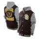 Throwback Prep San Diego Padres Brown Hoodie Jacket
