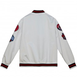 Toronto Raptors City Collection White Varsity Satin Jacket
