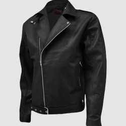 Traditional Men’s Leather Biker Jacket