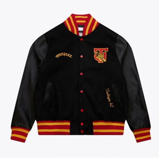 Tuskegee Golden Tigers Homecoming Black Varsity Jacket Tuskegee Golden Tigers Homecoming Black Varsity Jacket
