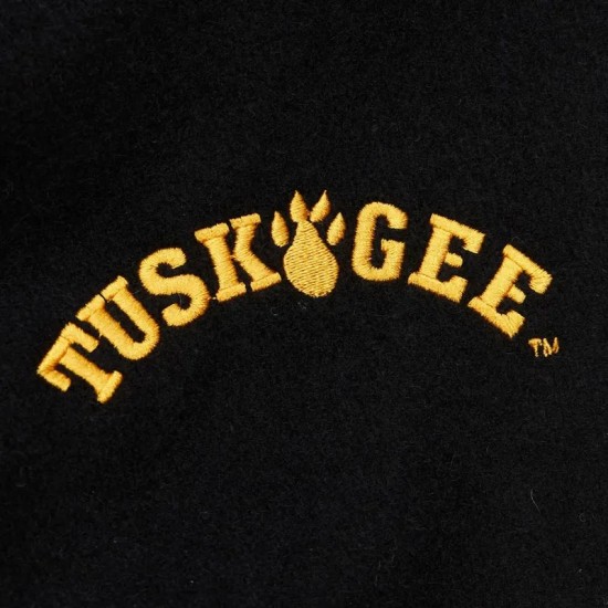 Tuskegee Golden Tigers Homecoming Black Varsity Jacket Tuskegee Golden Tigers Homecoming Black Varsity Jacket
