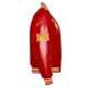 Tuskegee University Red Wool and Leather Varsity Jacket Tuskegee University Red Wool and Leather Varsity Jacket