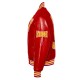 Tuskegee University Red Wool and Leather Varsity Jacket Tuskegee University Red Wool and Leather Varsity Jacket