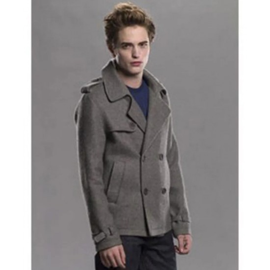 Twilight Edward Cullen Grey Peacoat Twilight Edward Cullen Grey Peacoat