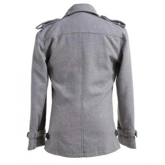 Twilight Edward Cullen Grey Peacoat Twilight Edward Cullen Grey Peacoat