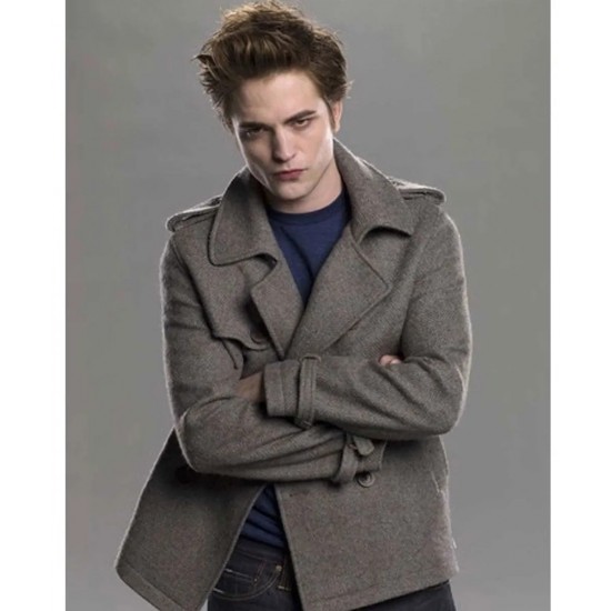 Twilight Edward Cullen Grey Peacoat Twilight Edward Cullen Grey Peacoat