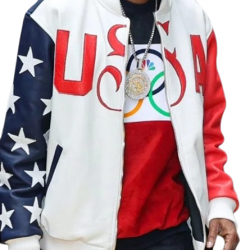 U.S. 2024 Olympic Snoop Dogg Leather Jacket U.S. 2024 Olympic Snoop Dogg Leather Jacket
