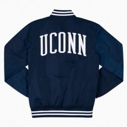 UConn Huskies Arched Navy Bomber Jacket