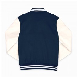 Uconn Huskies Navy and Off White Varsity Jacket