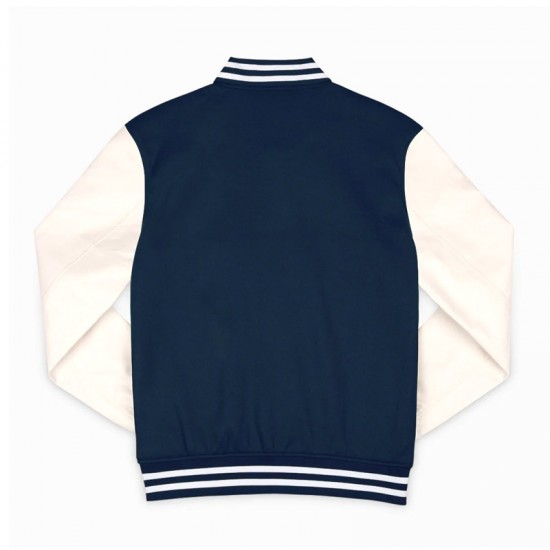 Uconn Huskies Navy and Off White Varsity Jacket