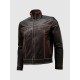 Unique Bi-Color White Stitched Moto Leather Jacket for Men Unique Bi-Color White Stitched Moto Leather Jacket for Men