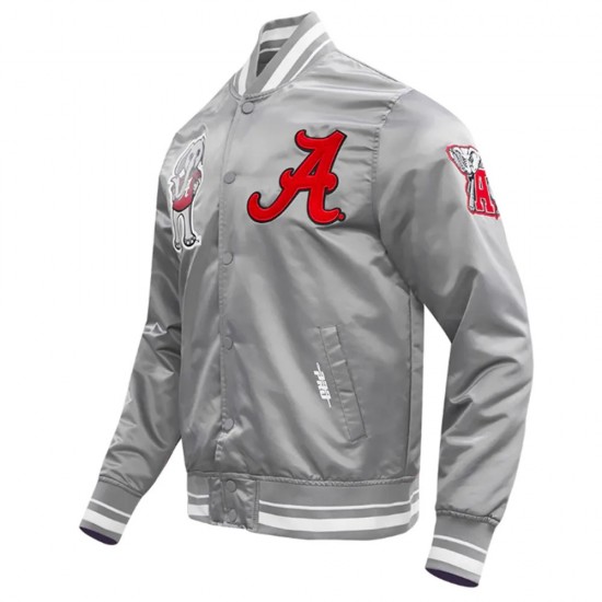 University of Alabama Classic Rib Satin Jacket