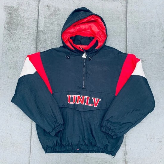 UNLV Runnin Rebels 90’s Breakaway Navy Pullover Jacket