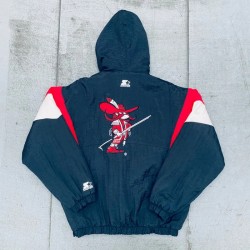 UNLV Runnin Rebels 90’s Breakaway Navy Pullover Jacket