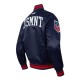 US Soccer Classic Rib Navy Satin Jacket