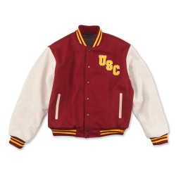 USC Trojans Varsity Cardinal and White Jacket