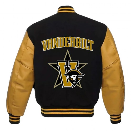 Vanderbilt University Black Letterman Jacket Vanderbilt University Black Letterman Jacket