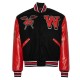 Varsity Winston Salem State University Black and Red Jacket Varsity Winston Salem State University Black and Red Jacket