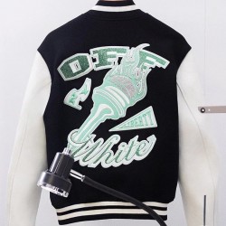 Varsity Off White x New York Liberty Jacket