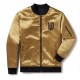 Vegas Golden Knights Gold Bomber Satin Jacket Vegas Golden Knights Gold Bomber Satin Jacket