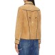Victoria Moroles Ballard Martina Castro Brown Suede Leather Jacket Victoria Moroles Ballard Martina Castro Brown Suede Leather Jacket