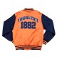 Virginia State Orange and Navy Baseball Jacket