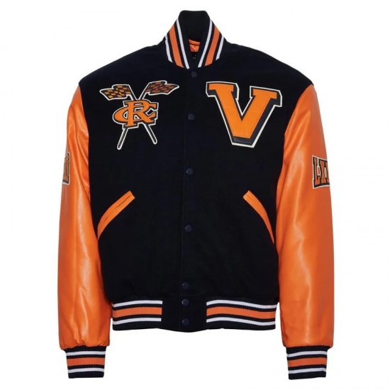 Virginia State University Black and Orange Varsity Jacket Virginia State University Black and Orange Varsity Jacket