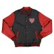 Virginia Union Black and Red Baseball Jacket Virginia Union Black and Red Baseball Jacket
