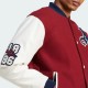 VRCT Arsenal Burgundy and White Varsity Full-Snap Wool/Leather Jacket