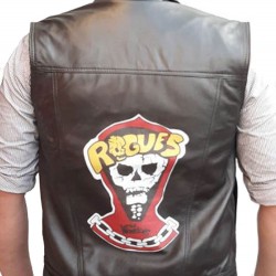 The Warriors Rogues Black Leather Vest The Warriors Rogues Black Leather Vest