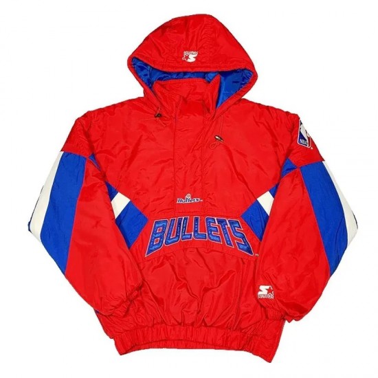 Washington Bullets Classic Breakaway Pullover Hooded Jacket
