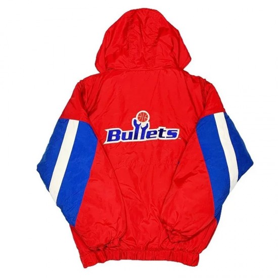 Washington Bullets Classic Breakaway Pullover Hooded Jacket