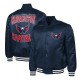 Washington Capitals Adaptive Bold Logo Varsity Satin Jacket