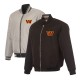 Washington Commanders Black/Gray Full-Zip Reversible Flight Jacket Washington Commanders Black/Gray Full-Zip Reversible Flight Jacket