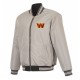 Washington Commanders Black/Gray Full-Zip Reversible Flight Jacket Washington Commanders Black/Gray Full-Zip Reversible Flight Jacket