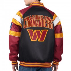 Washington Commanders G-III Faux Varsity Leather Jacket Washington Commanders G-III Faux Varsity Leather Jacket
